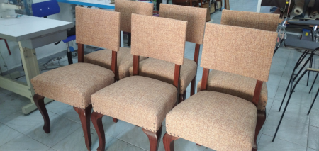 Sillas tapizadas en tela ecológica